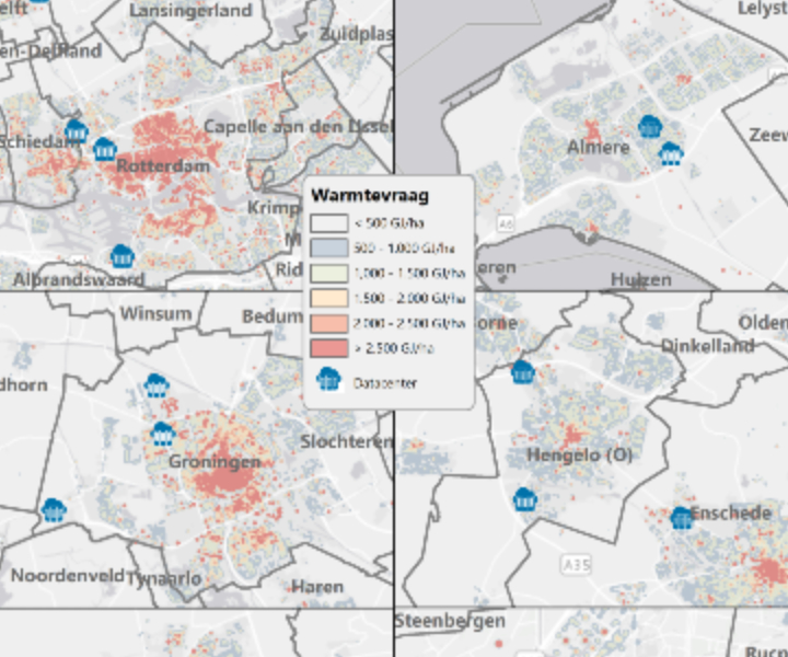 Datacenters als potentiële restwarmtebron